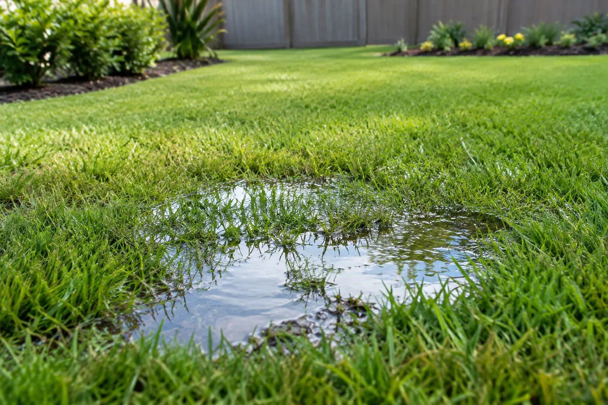 Why Lawns Puddle and How to Fix the Problem