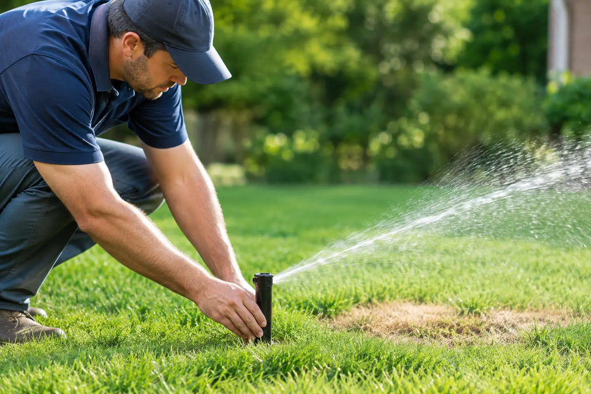 Sprinkler Coverage Adjustment Service for Dry Spots
