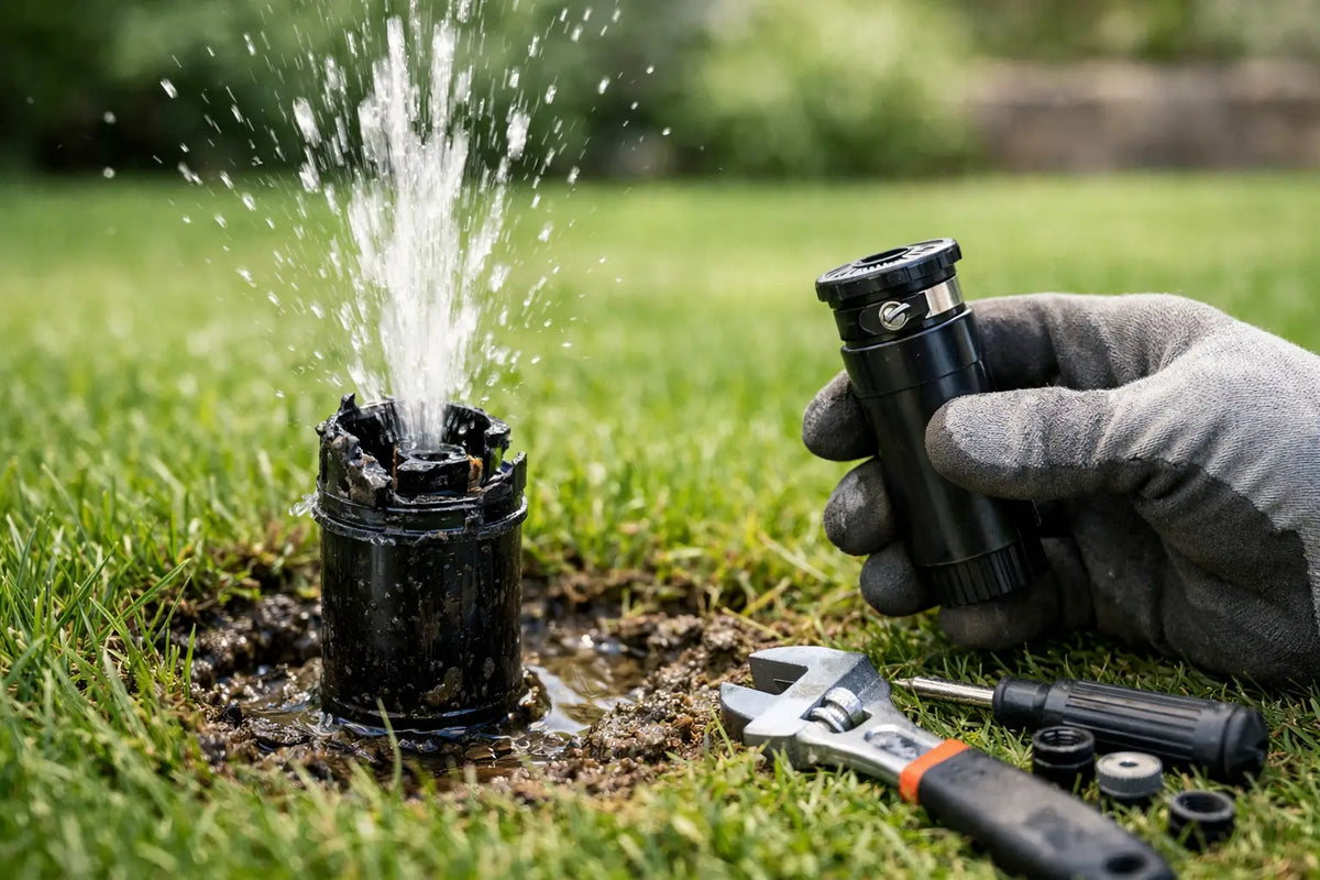 Broken Sprinkler Head Replacement Done Right