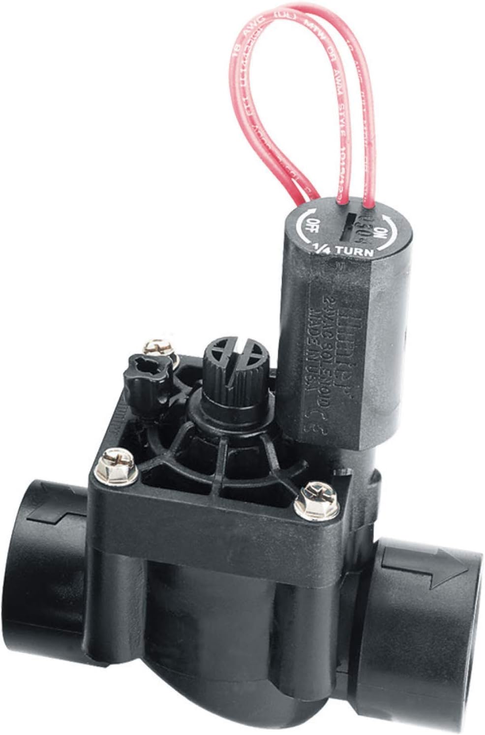4 Hunter PGV Globe Valve Plastic 1 in. w/ Flow Control FIPT x FIPT