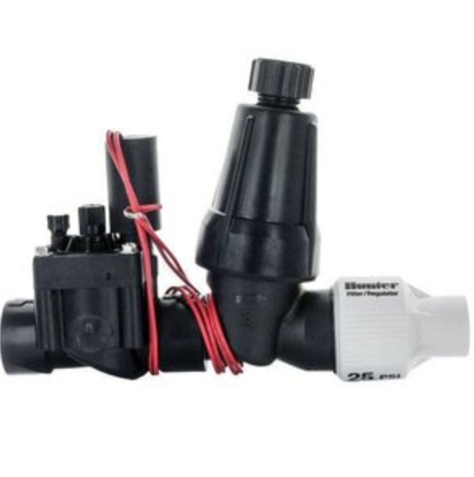 Hunter PCZ Drip Control Zone Kit 1 in/ 3/4.  FIPT w/ Pressure Regulator 25 PSI