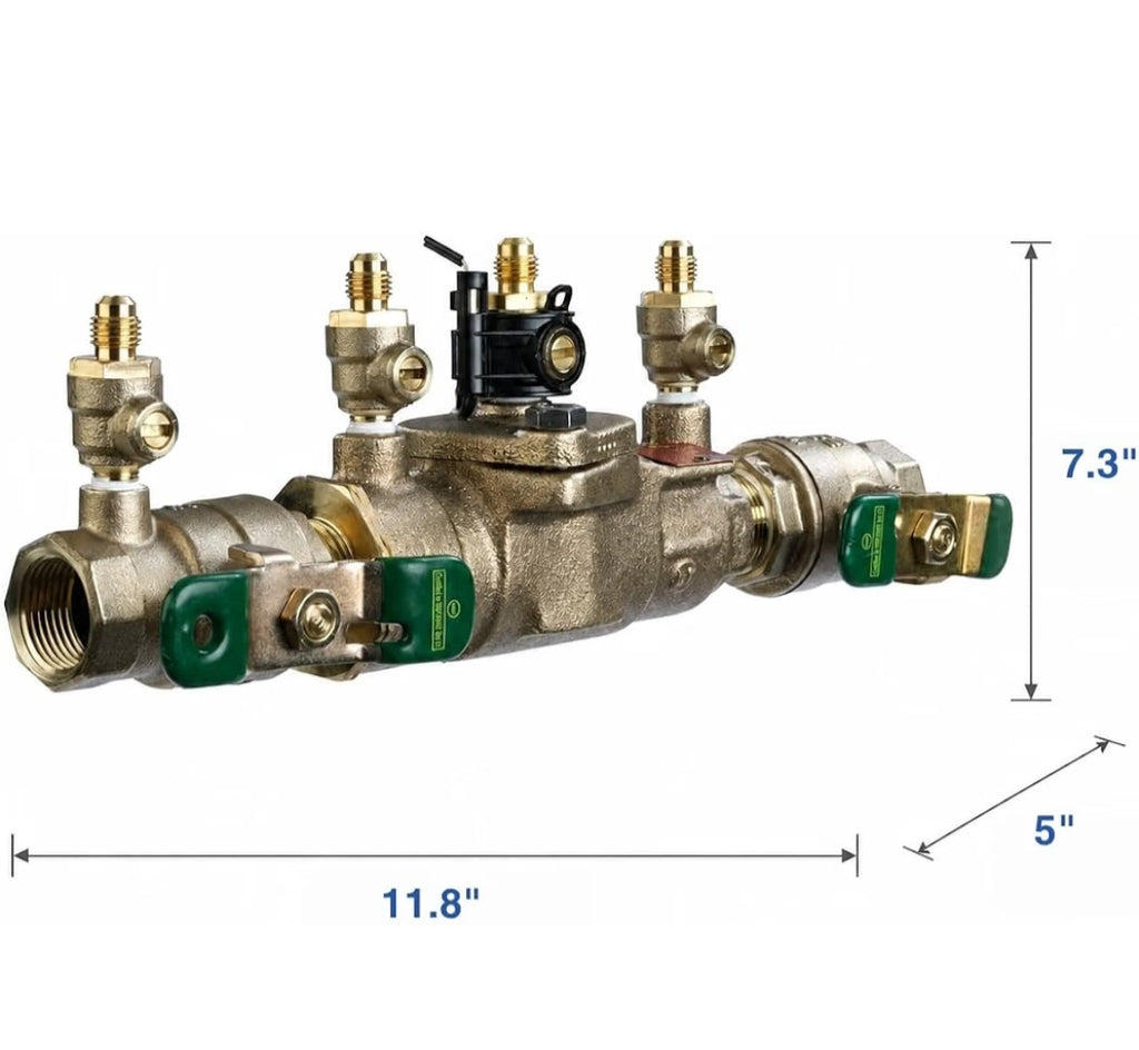 Watts LF007 Lead-Free Double Check Backflow Preventer Assembly 3/4" NPT