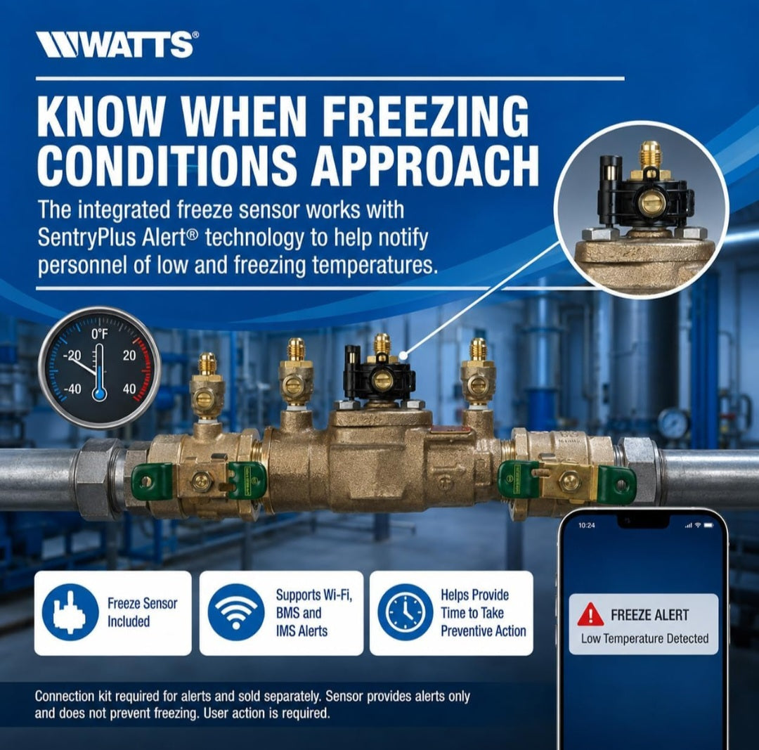 Watts LF007 Lead-Free Double Check Backflow Preventer Assembly 3/4" NPT